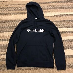 Columbia Navy Blue Pullover Hoodie Sweatshirt Men’s Medium